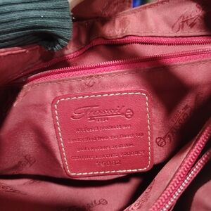Fossil Women's Deep Red Leather Bag